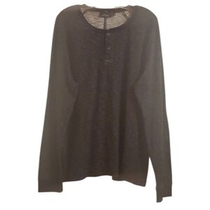 Marc Anthony Shirt Mens Size XXL Black Grey Repeat Pattern Thin Comfy Flexible